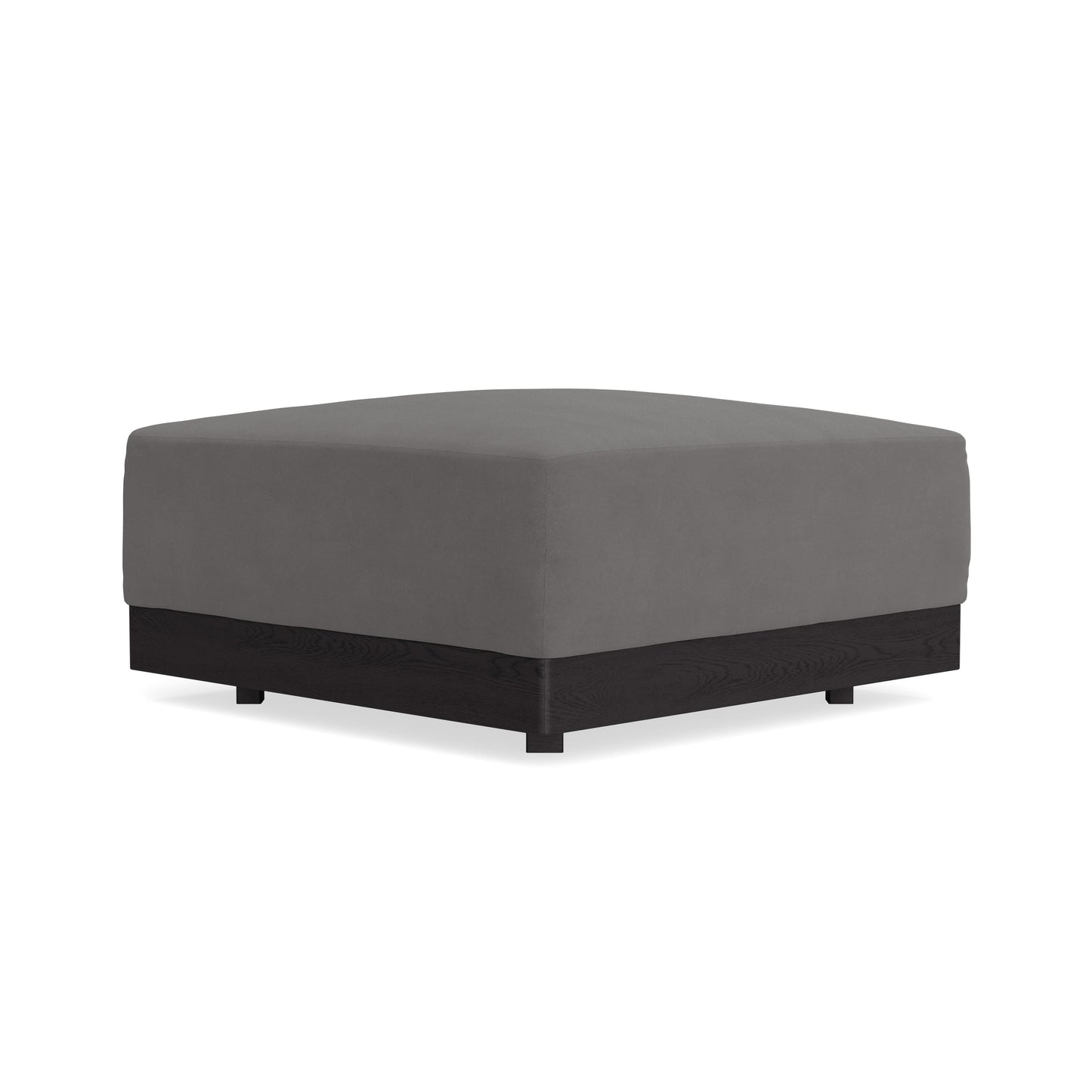 Modular Bondi Black Ottoman in Burnt Ember | Memory Foam Blend