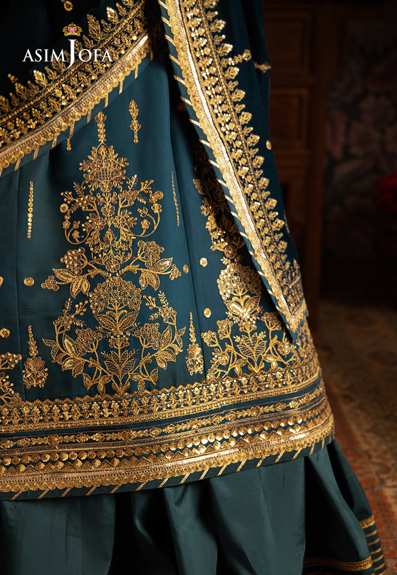 AJMMP-07 EMBROIDERED CHIFFON 3 PCS STITCHED