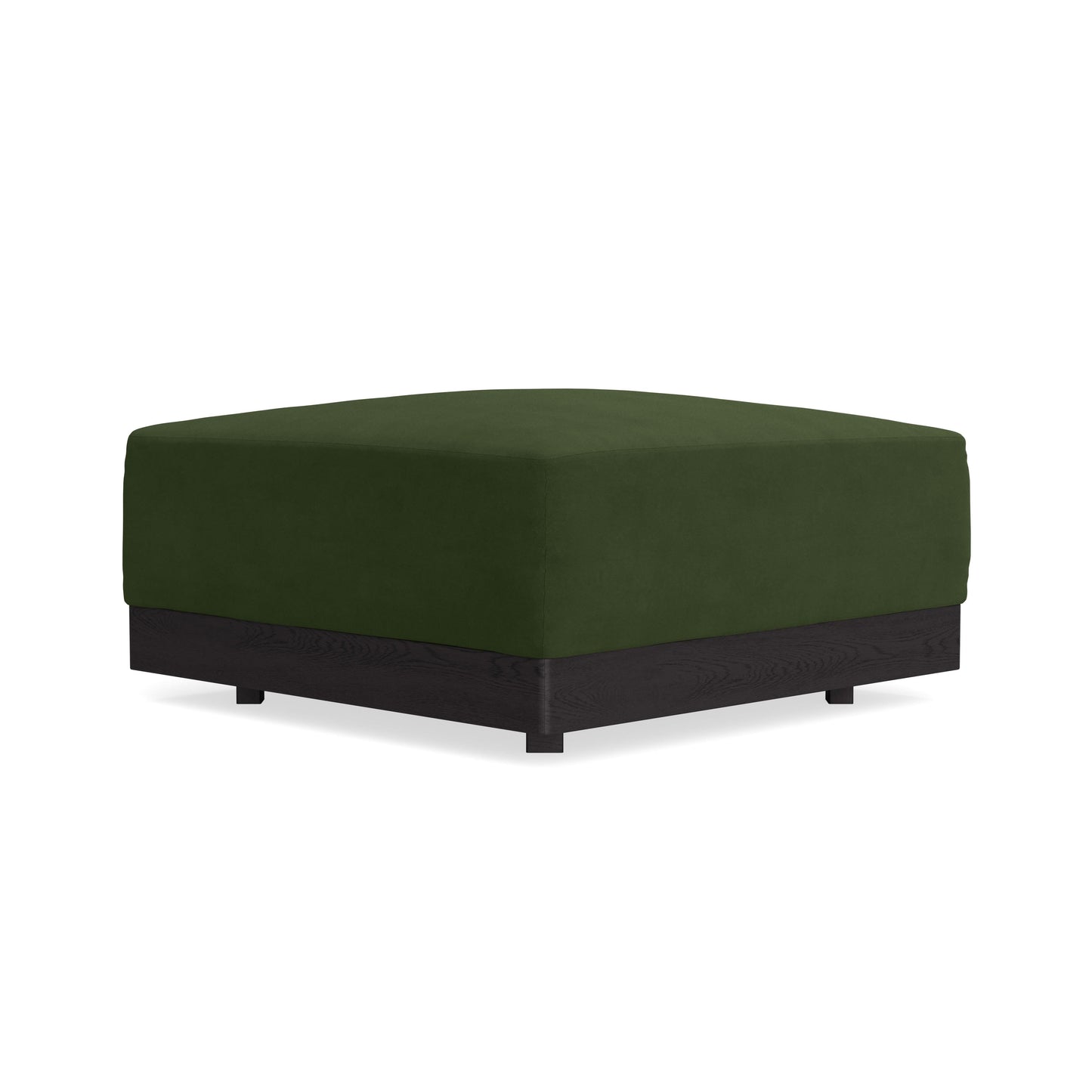 Modular Bondi Black Ottoman in Tuscan Green | Classic Blend