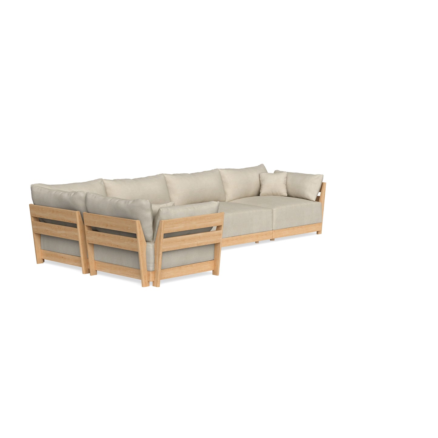 Slipcover Only - Modular Bondi 5-Seater L-Sectional in Almond