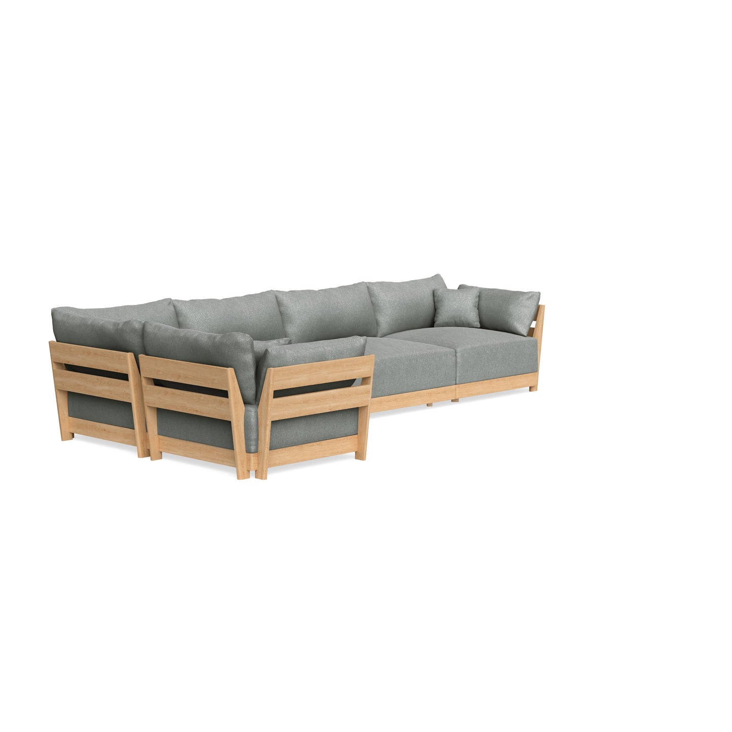 Slipcover Only - Modular Bondi 5-Seater L-Sectional in Storm Gray