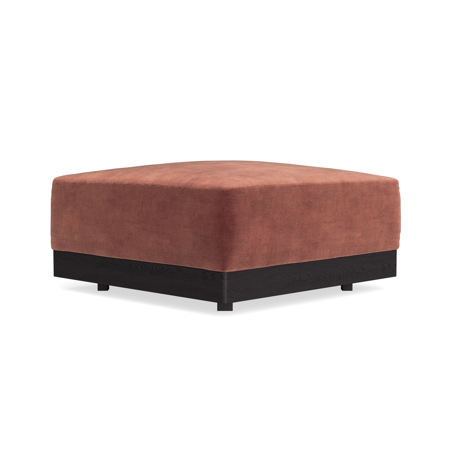 Modular Bondi Black Ottoman in Spice | Memory Foam Blend