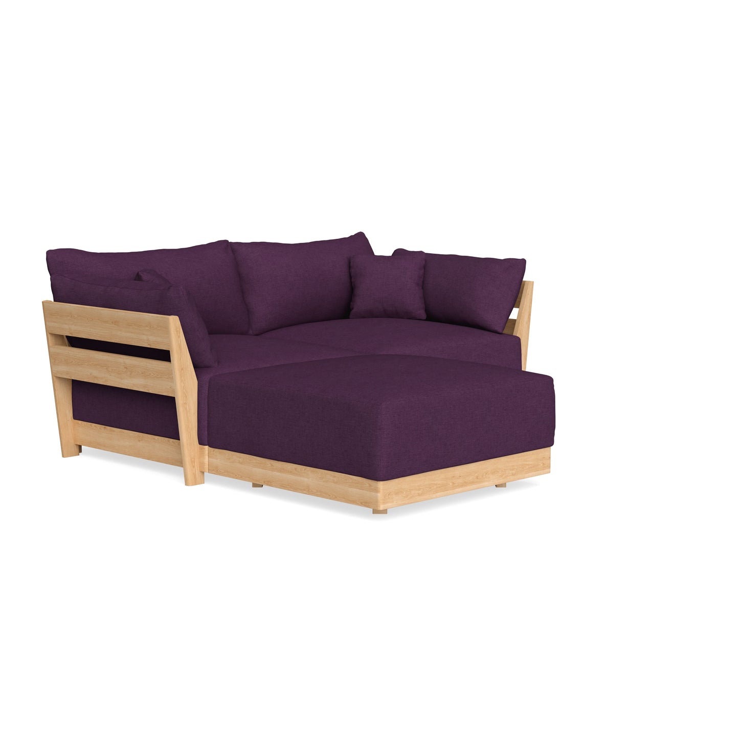 Slipcover Only - Modular Bondi 2-Seater Sectional in Aubergine