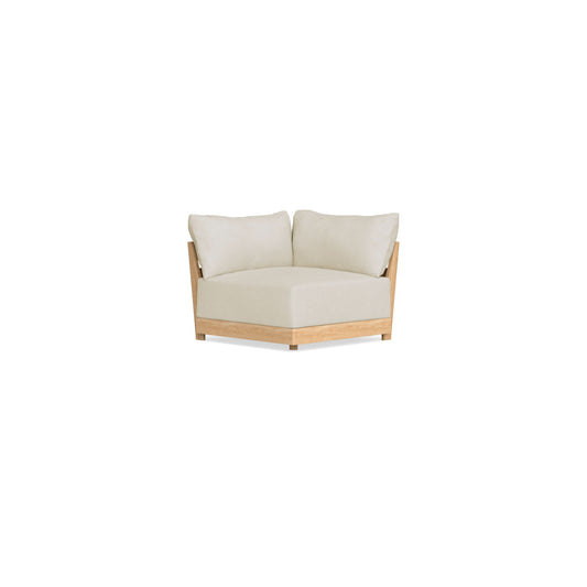 Modular Bondi Latte Corner Chair in Mascarpone | Memory Foam Blend