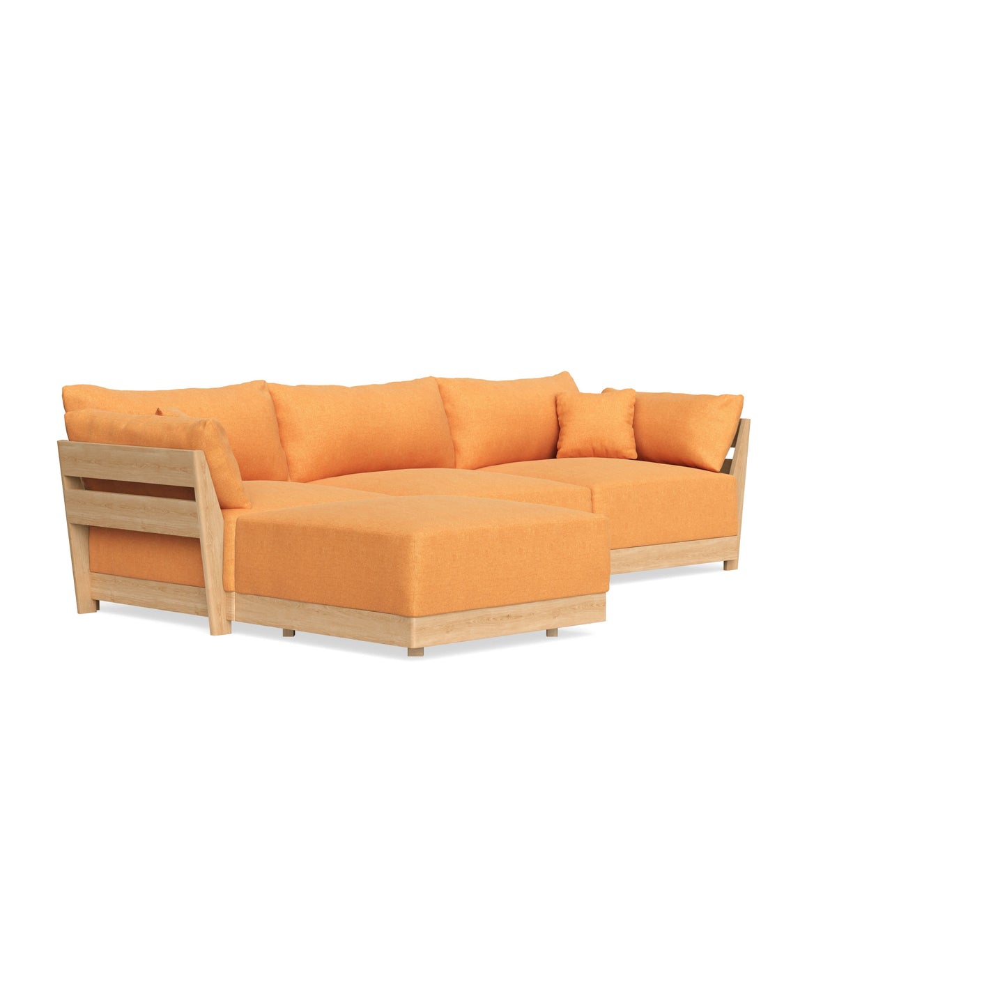 Slipcover Only - Modular Bondi 3-Seater Sectional in Tangerine