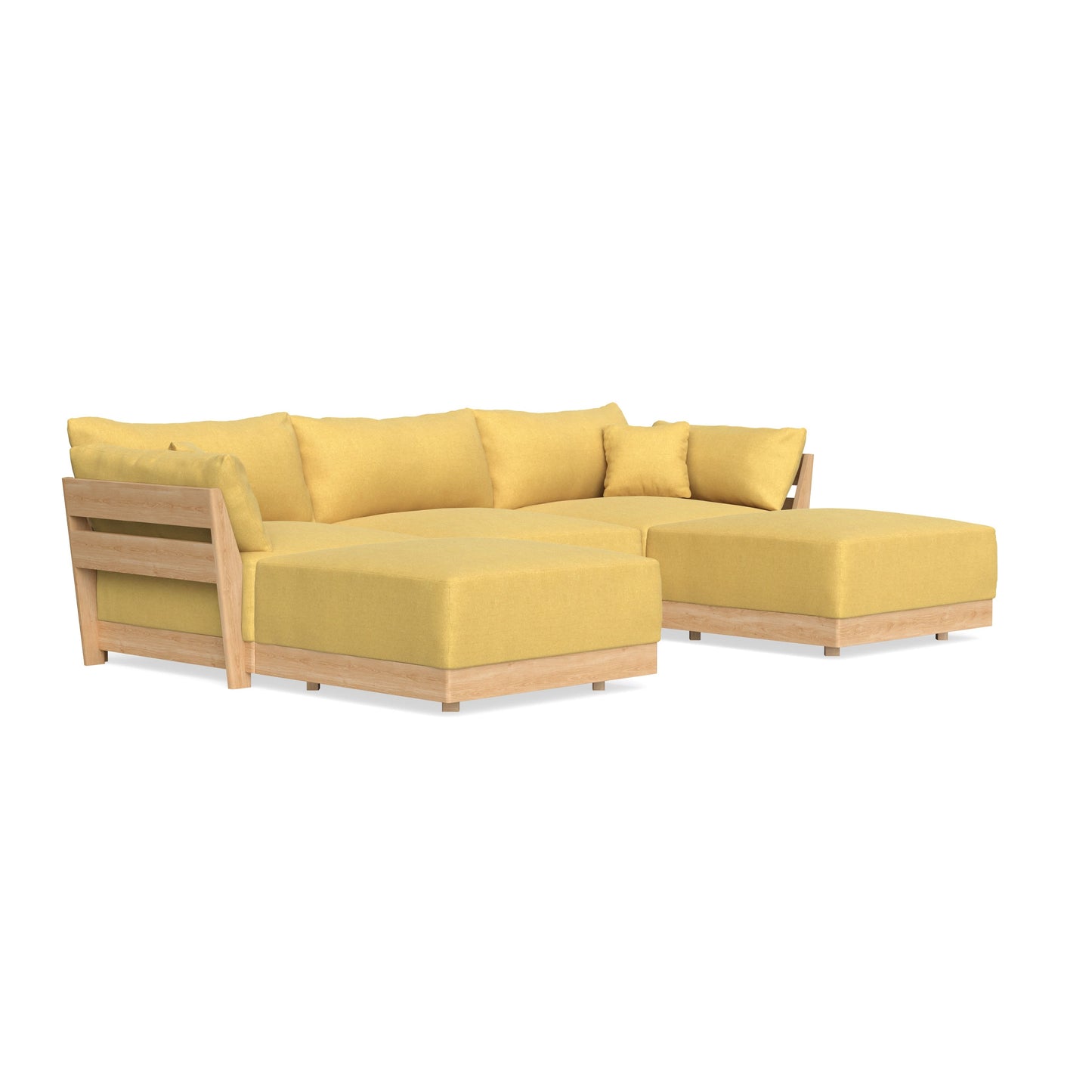 Slipcover Only - Modular Bondi 3-Seater U-Sectional in Goldenrod