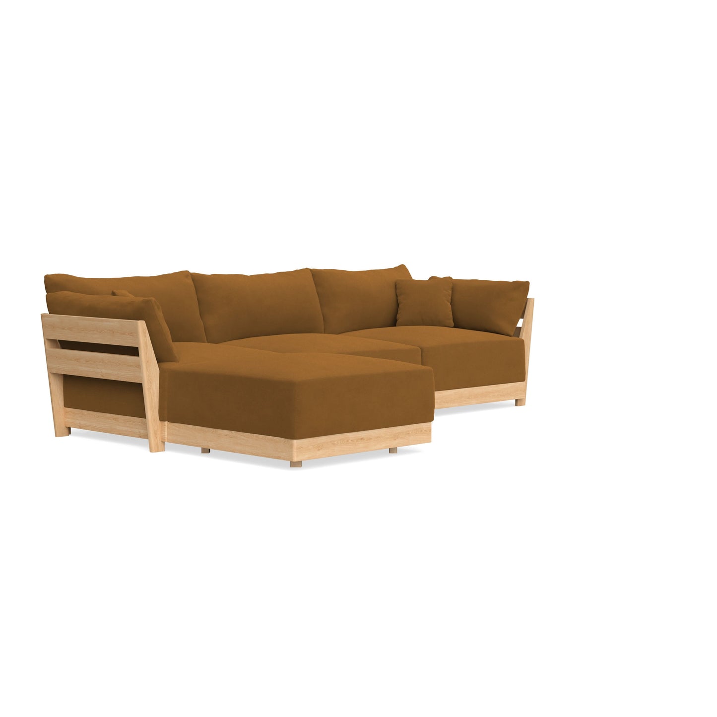 Slipcover Only - Modular Bondi 3-Seater Sectional in Cognac