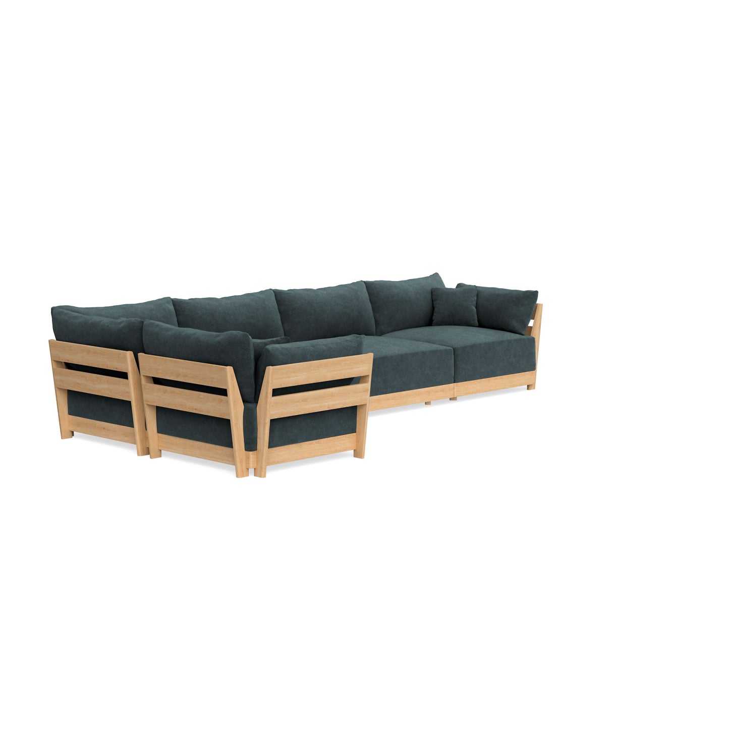 Slipcover Only - Modular Bondi 5-Seater L-Sectional in Nightfall