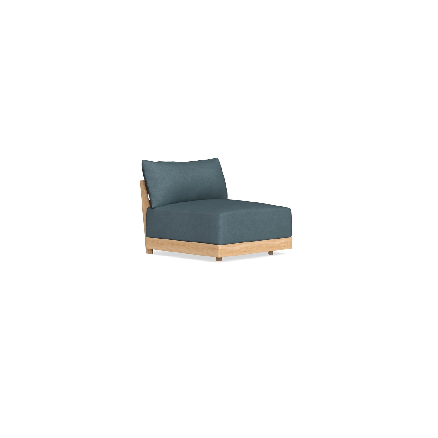 Slipcover Only - Modular Bondi Armless Chair in Slate Blue
