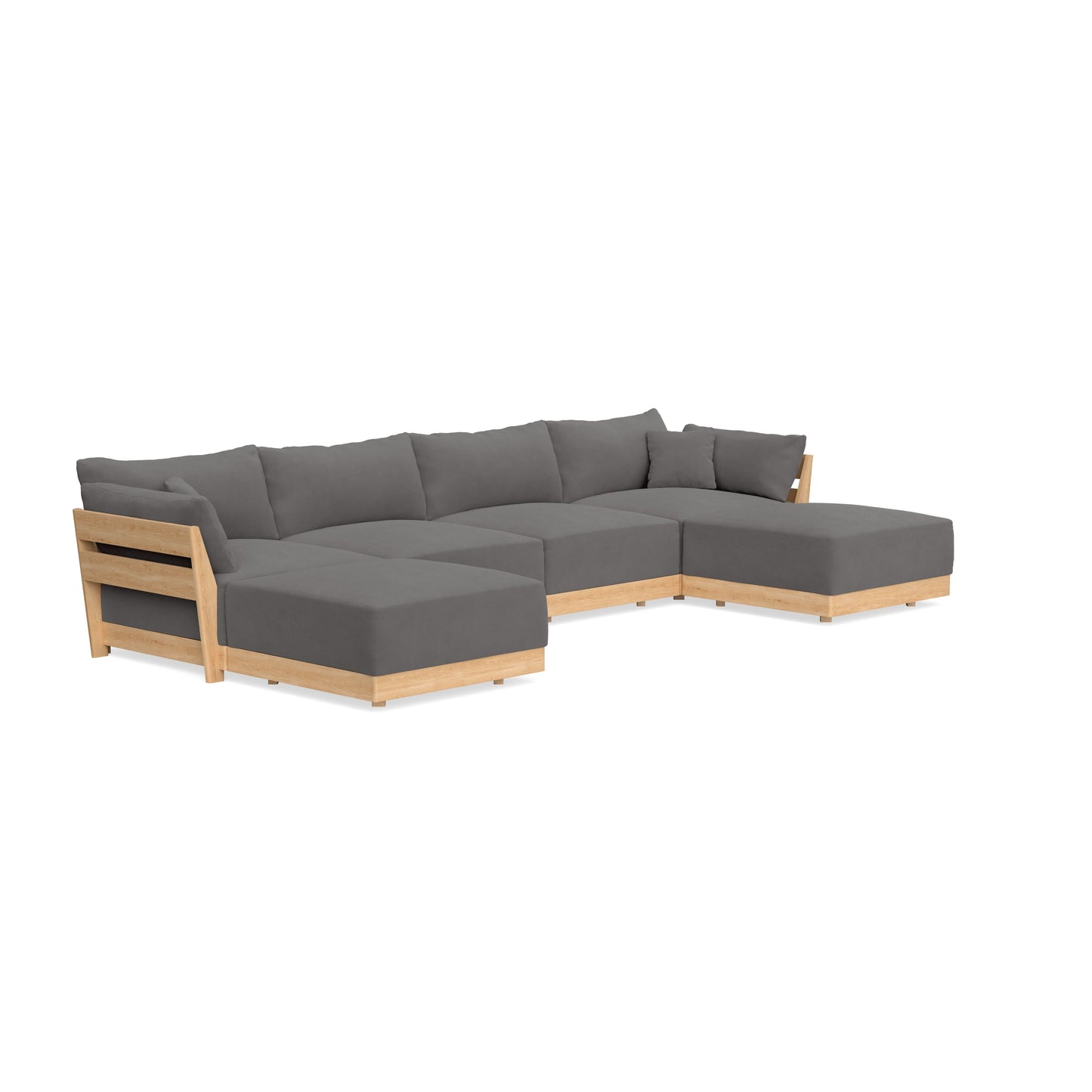 Slipcover Only - Modular Bondi 4-Seater U-Sectional in Burnt Ember