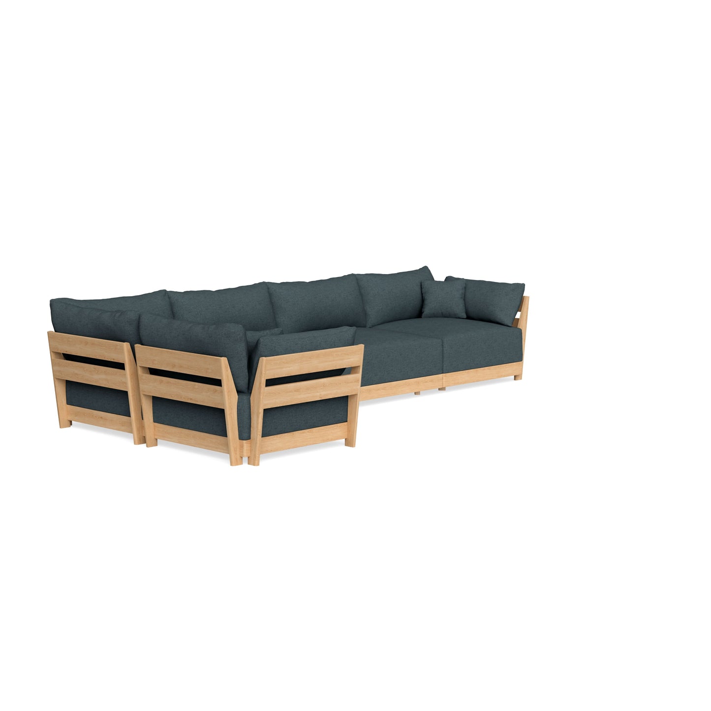 Slipcover Only - Modular Bondi 5-Seater L-Sectional in Ocean Gray