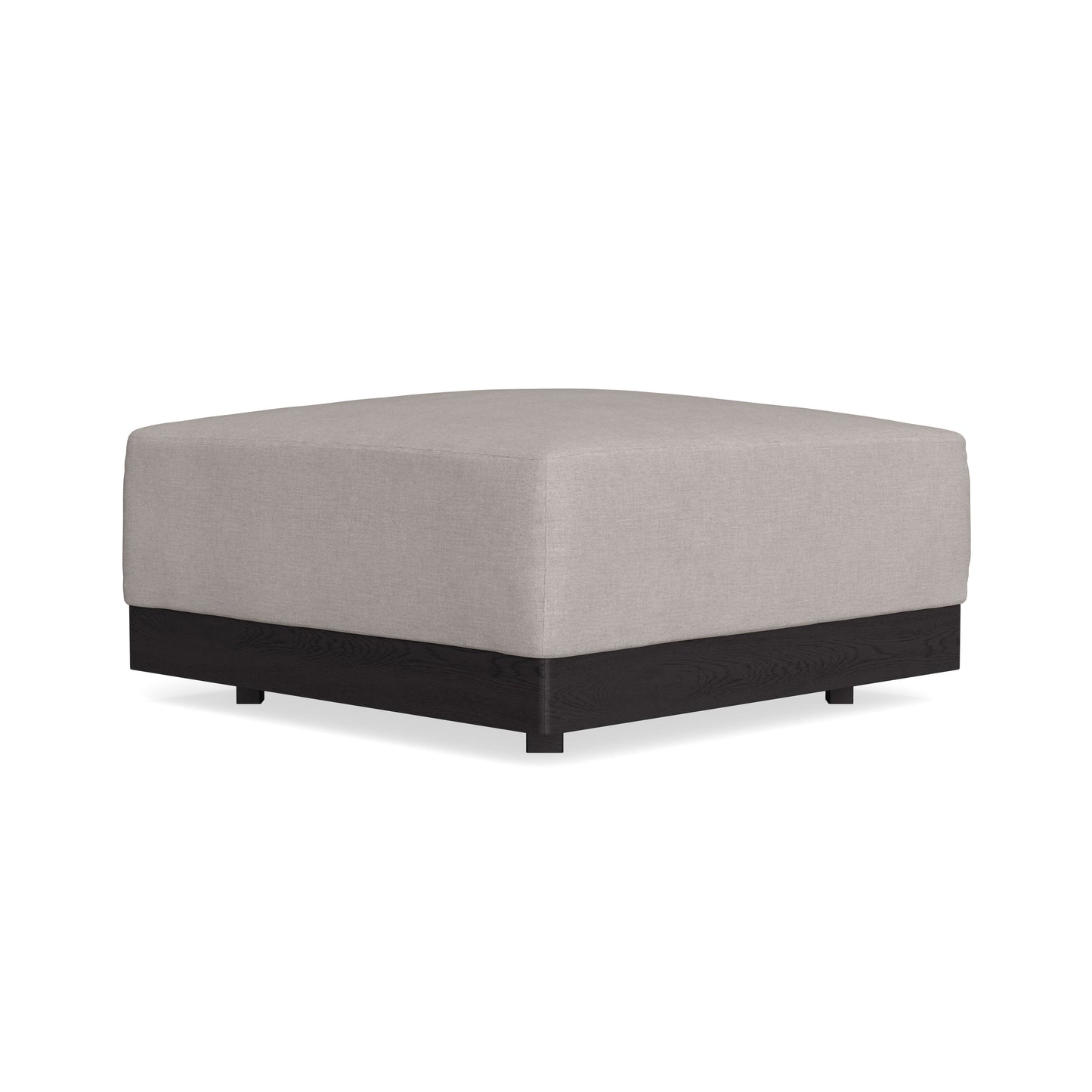 Modular Bondi Black Ottoman in Cloud | Classic Blend