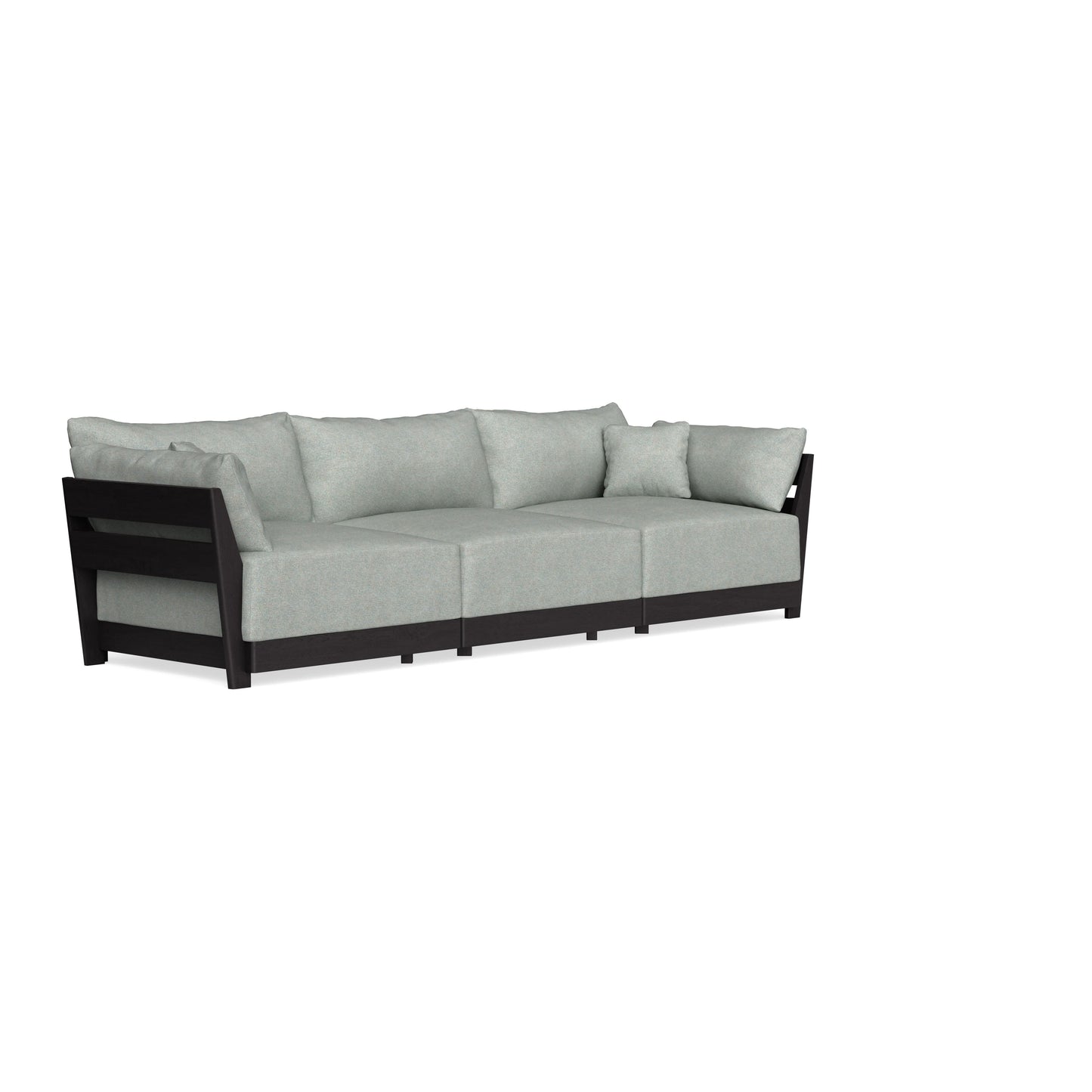 Modular Bondi Black 3-Seater Sofa in Spa | Memory Foam Blend