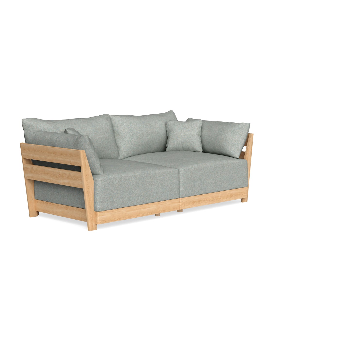 Modular Bondi Latte 2-Seater Sofa in Spa | Memory Foam Blend