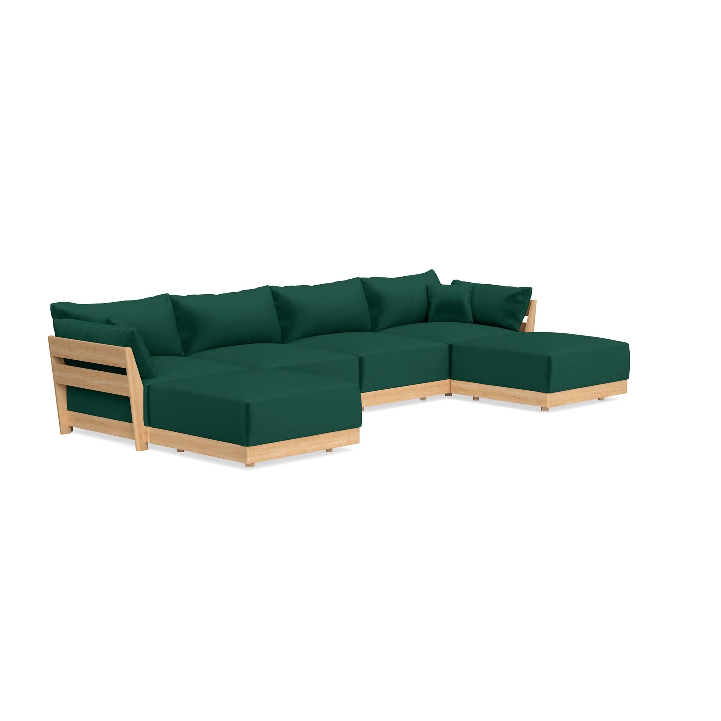 Slipcover Only - Modular Bondi 4-Seater U-Sectional in Evergreen