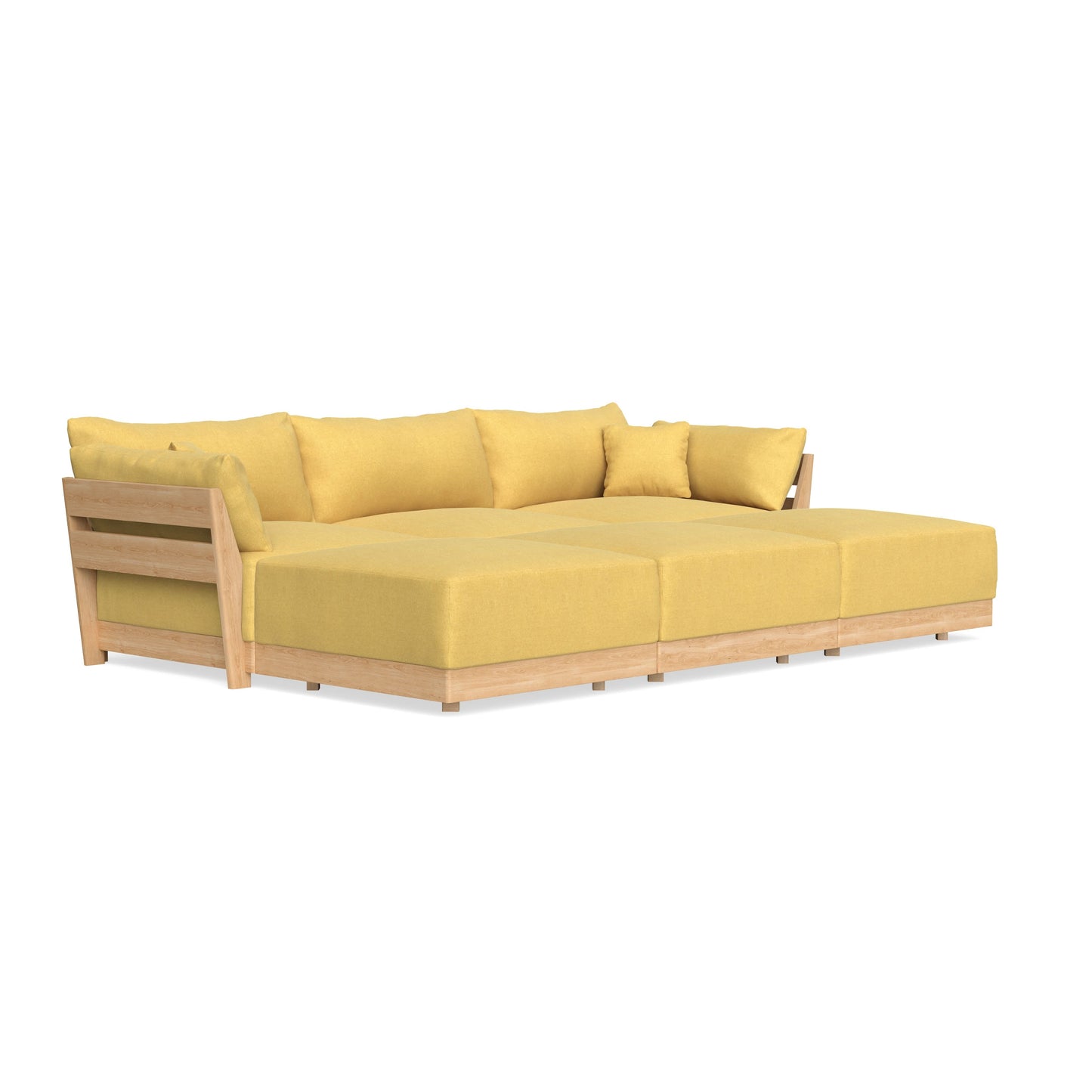 Slipcover Only - Modular Bondi 3-Seater Daybed Sofa Sectional in Goldenrod