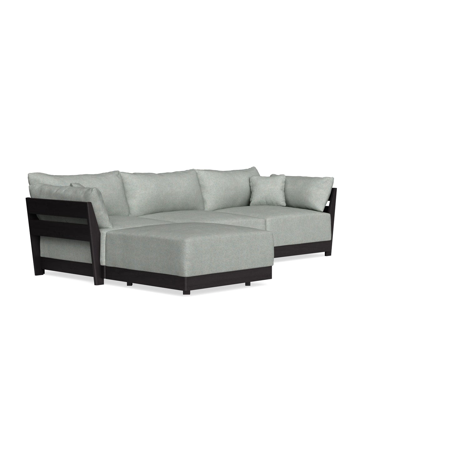 Modular Bondi Black 3-Seater Sectional in Spa | Classic Blend