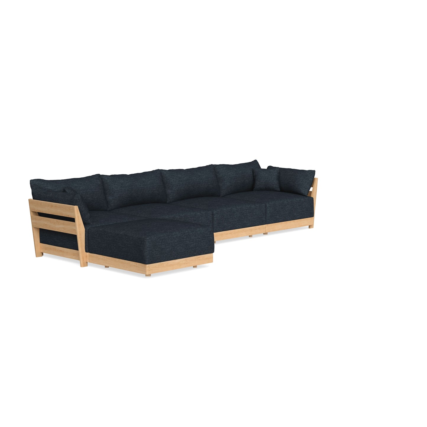 Slipcover Only - Modular Bondi 4-Seater Sectional in Baltic Blue