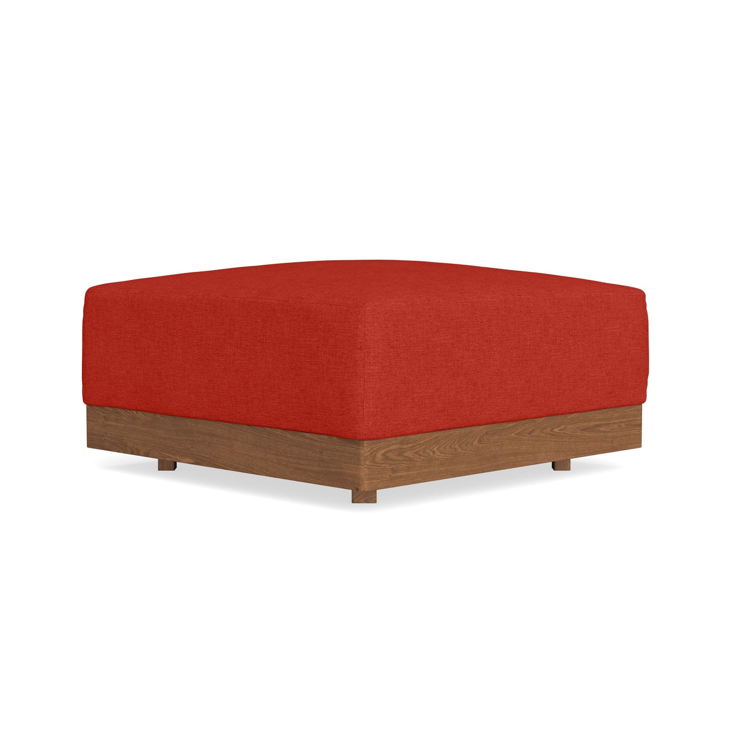 Modular Bondi Espresso Ottoman in Cayenne | Memory Foam Blend