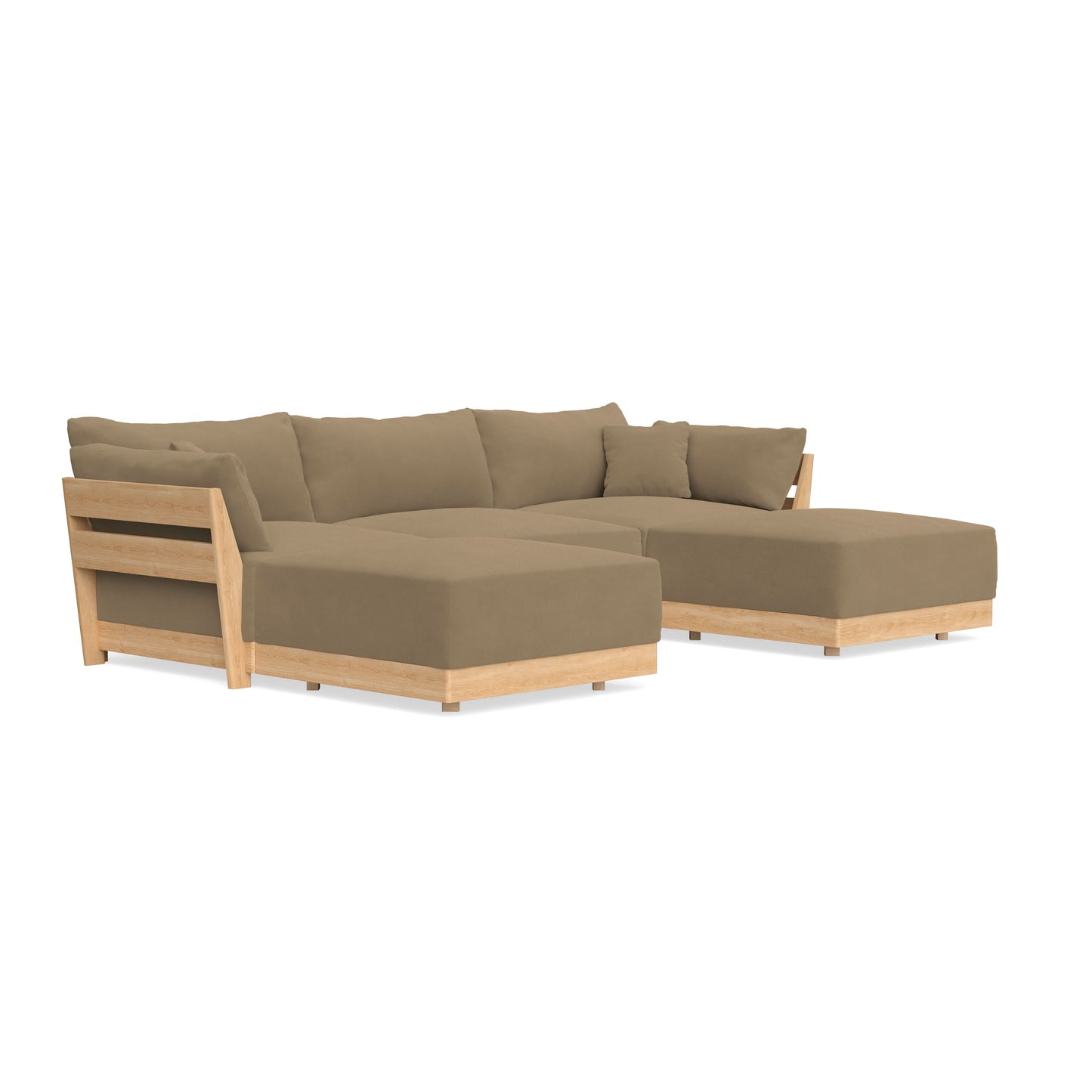 Slipcover Only - Modular Bondi 3-Seater U-Sectional in Macchiato