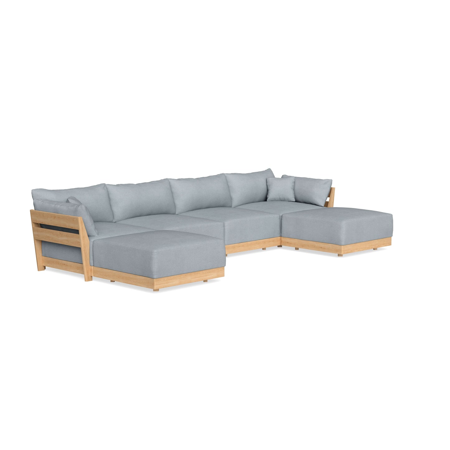 Slipcover Only - Modular Bondi 4-Seater U-Sectional in Ash