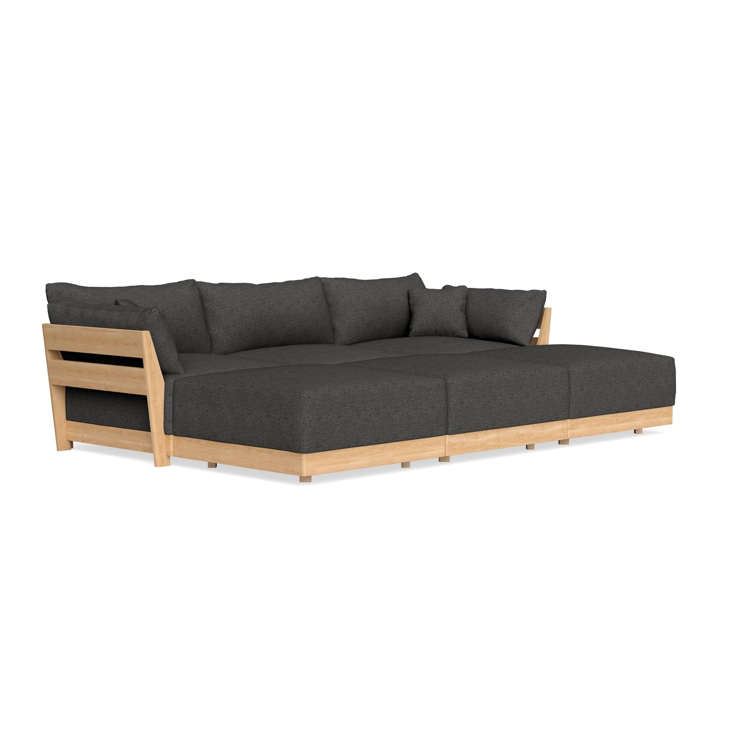 Slipcover Only - Modular Bondi 3-Seater Daybed Sofa Sectional in Graphite