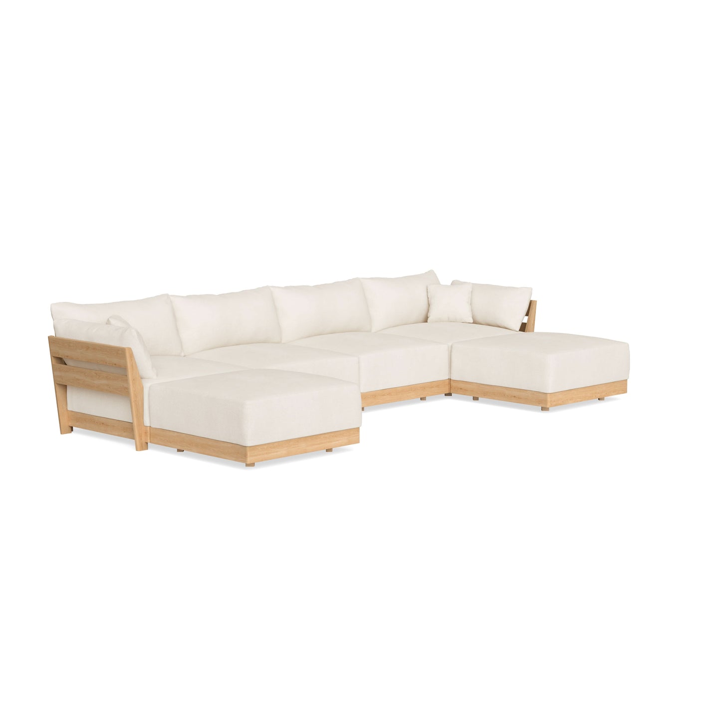 Slipcover Only - Modular Bondi 4-Seater U-Sectional in Powder