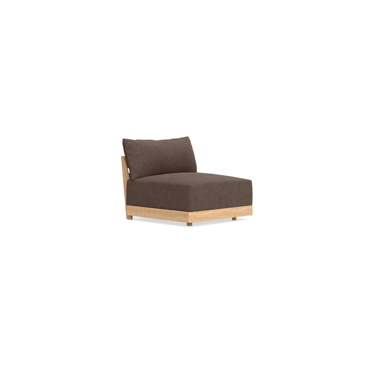 Slipcover Only - Modular Bondi Armless Chair in Chocolate