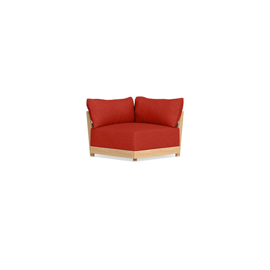 Modular Bondi Latte Corner Chair in Cayenne | Memory Foam Blend