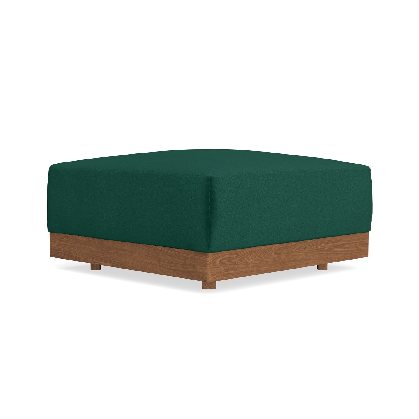 Modular Bondi Espresso Ottoman in Evergreen | Memory Foam Blend