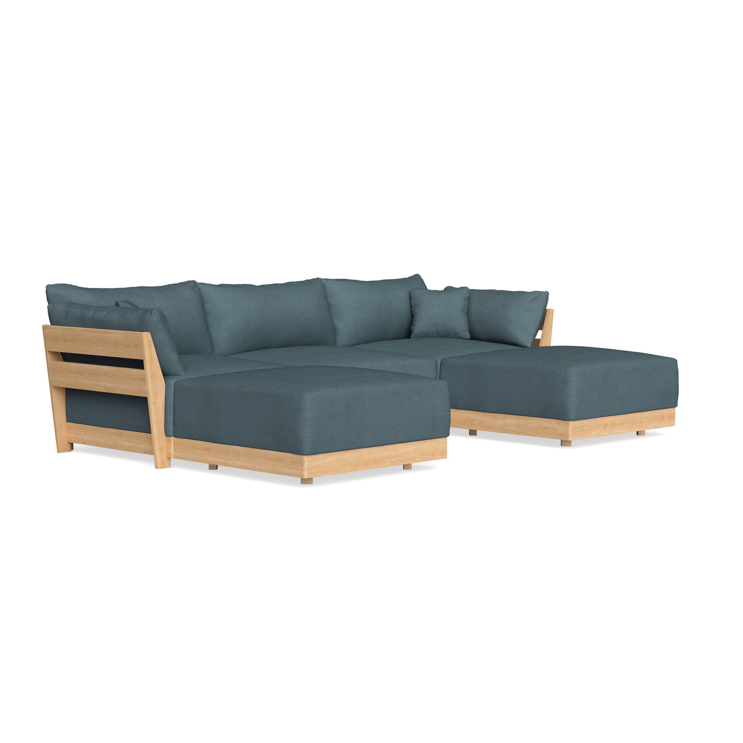 Slipcover Only - Modular Bondi 3-Seater U-Sectional in Slate Blue