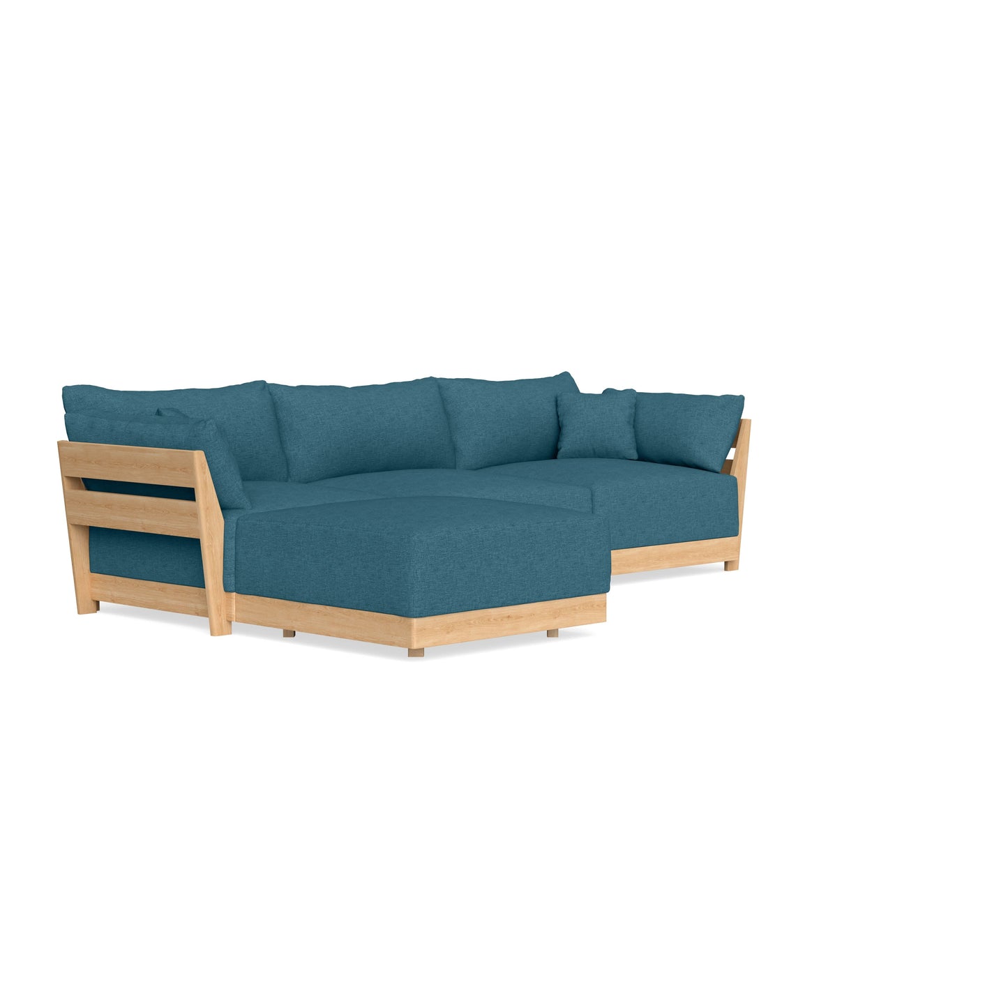Slipcover Only - Modular Bondi 3-Seater Sectional in Aegean Blue