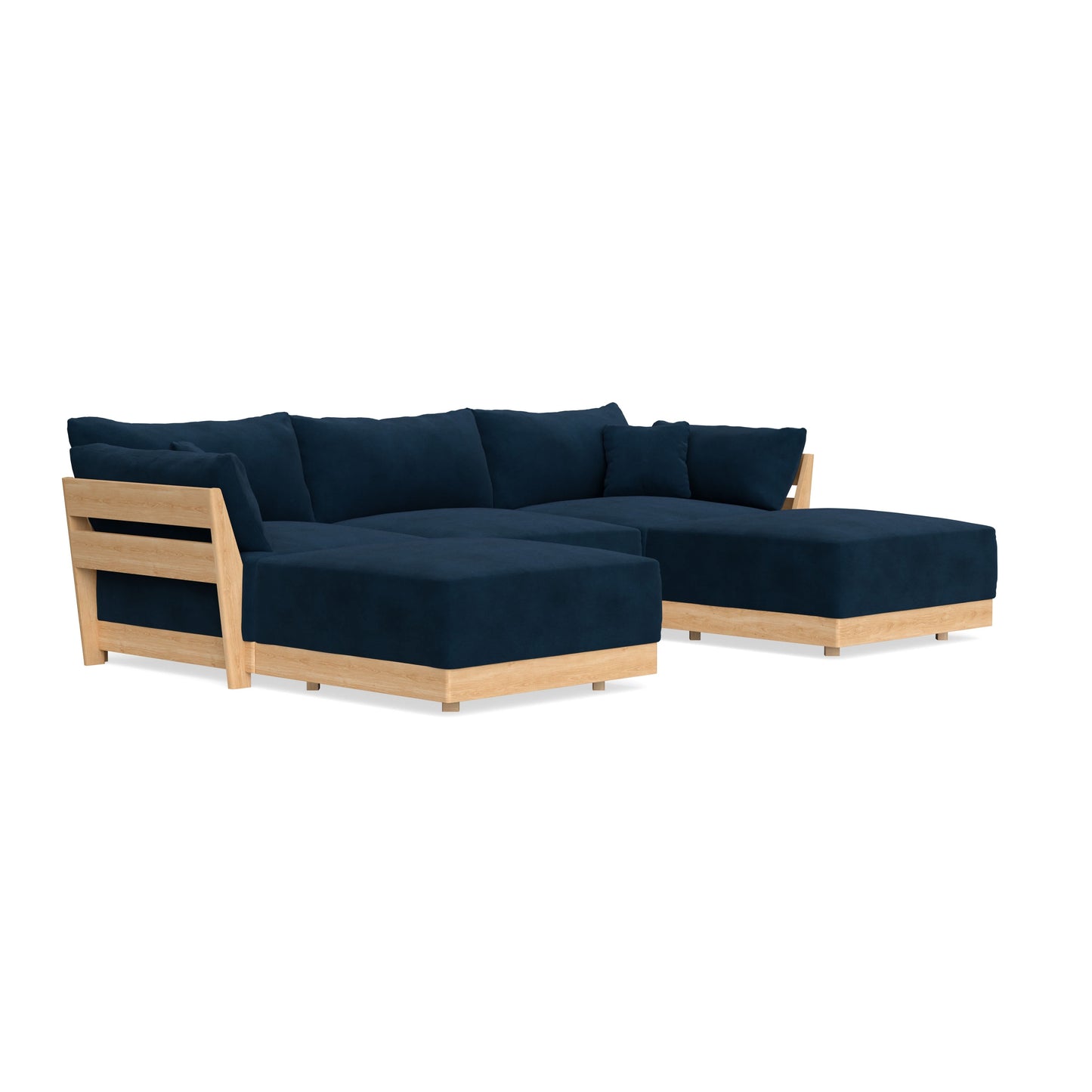 Slipcover Only - Modular Bondi 3-Seater U-Sectional in Royal Blue