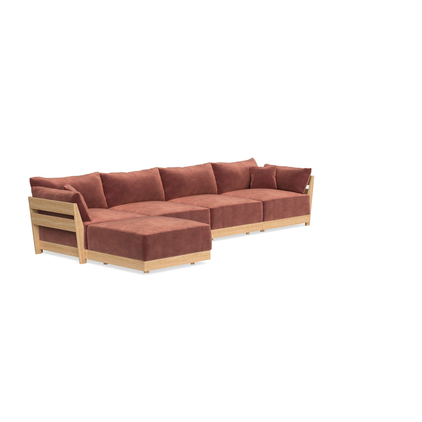 Slipcover Only - Modular Bondi 4-Seater Sectional in Spice