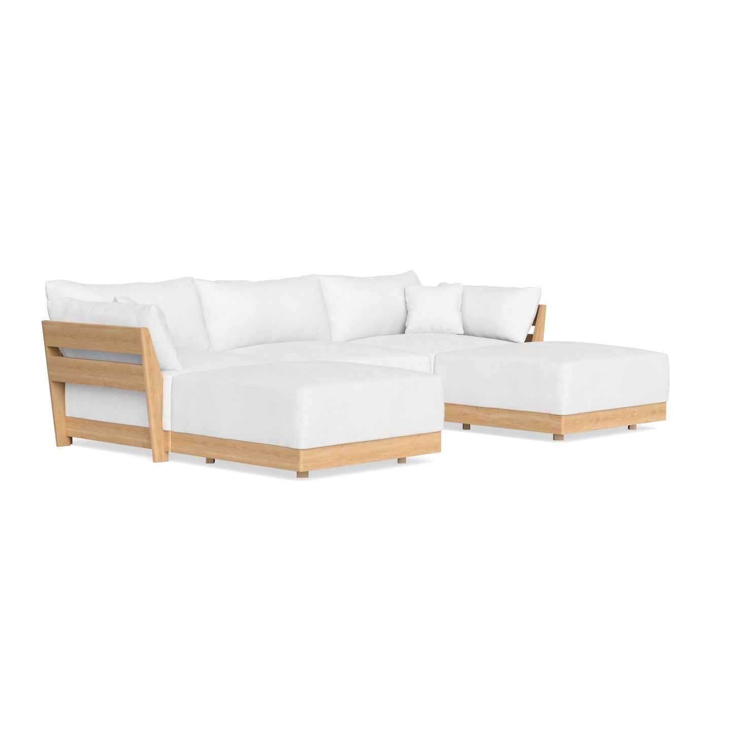 Slipcover Only - Modular Bondi 3-Seater U-Sectional in Snow