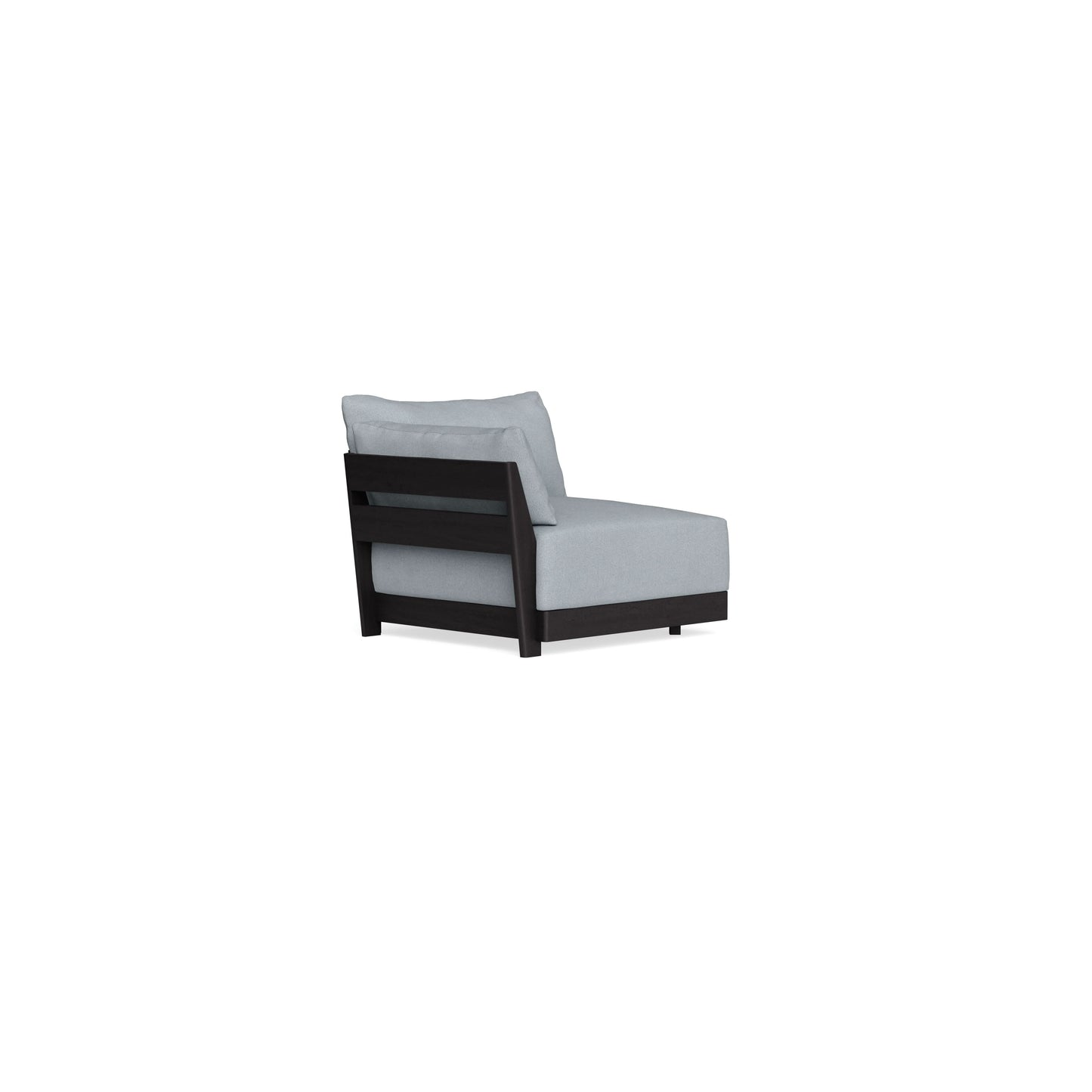 Modular Bondi Black End Chair in Ash | Memory Foam Blend