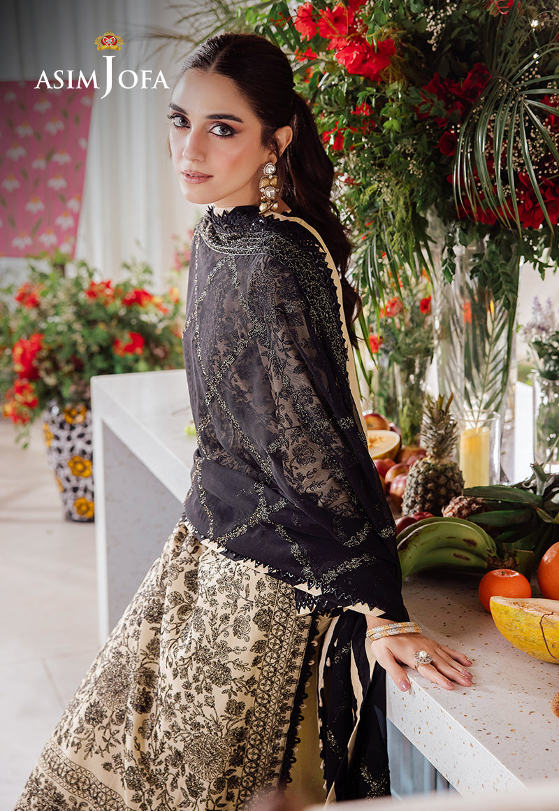 AJUR-09 EMBROIDERED LAWN 3 PCS