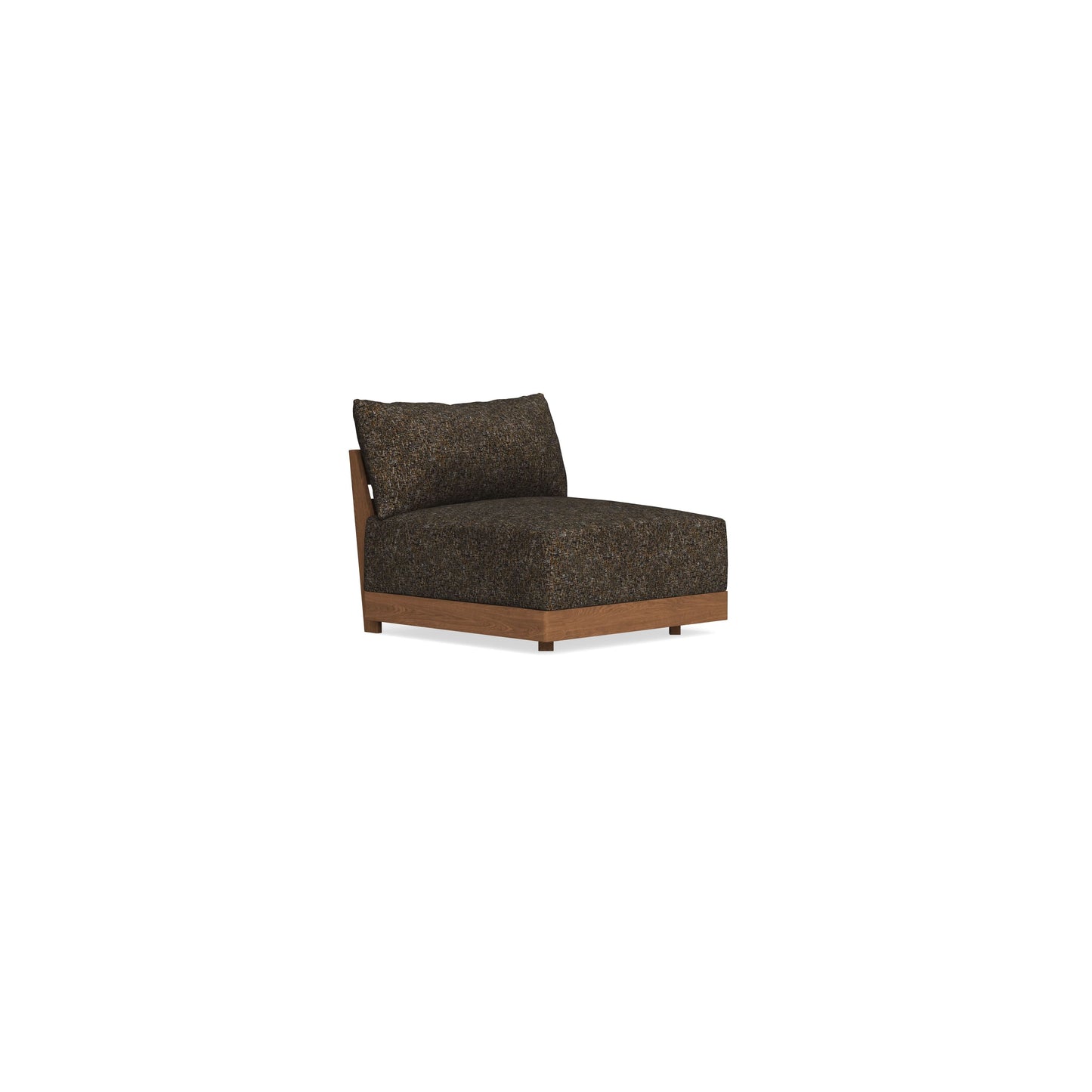 Modular Bondi Espresso Armless Chair in Phantom | Classic Blend