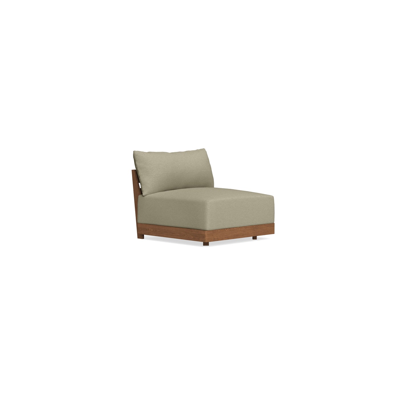 Modular Bondi Espresso Armless Chair in Cappuccino | Classic Blend