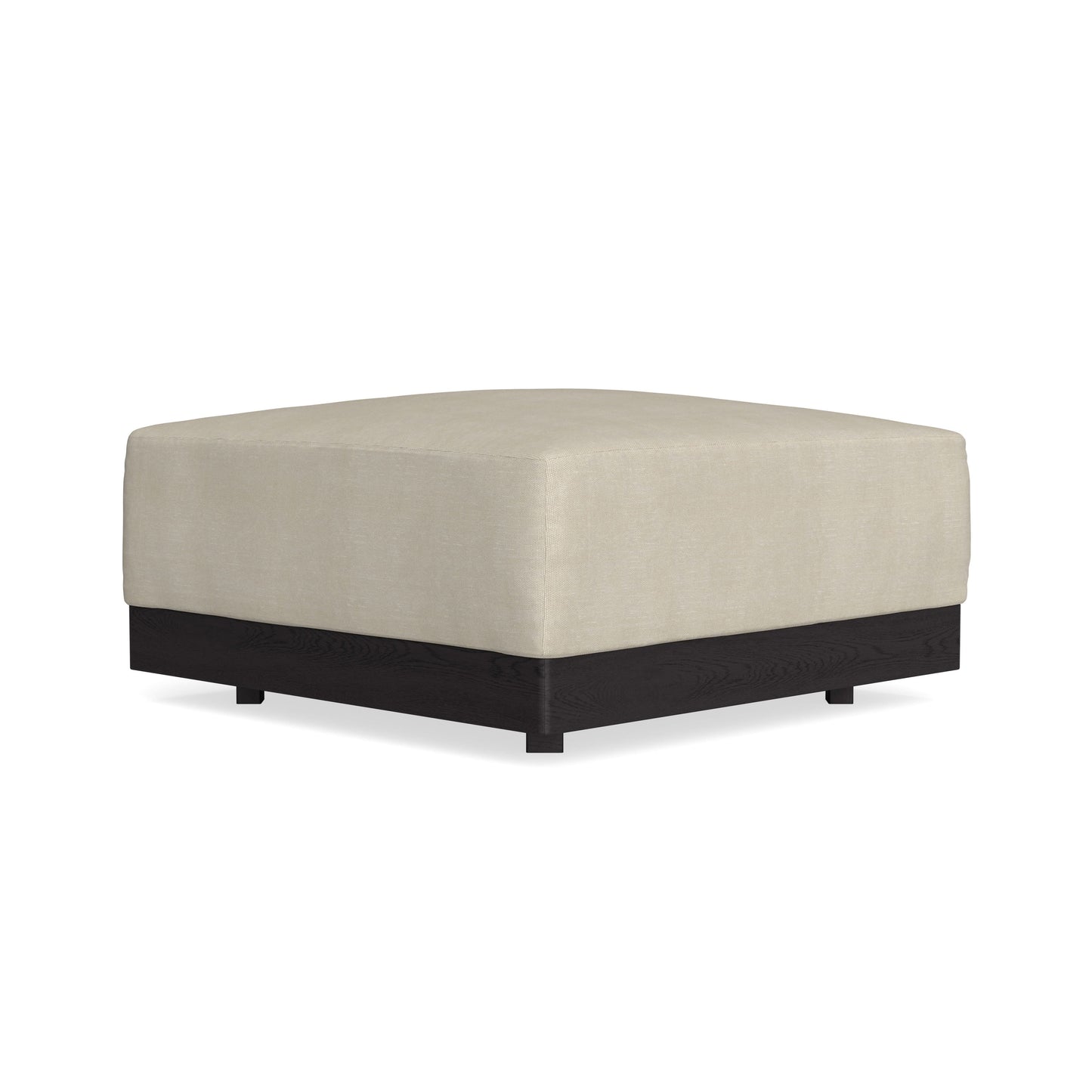 Modular Bondi Black Ottoman in Almond | Classic Blend