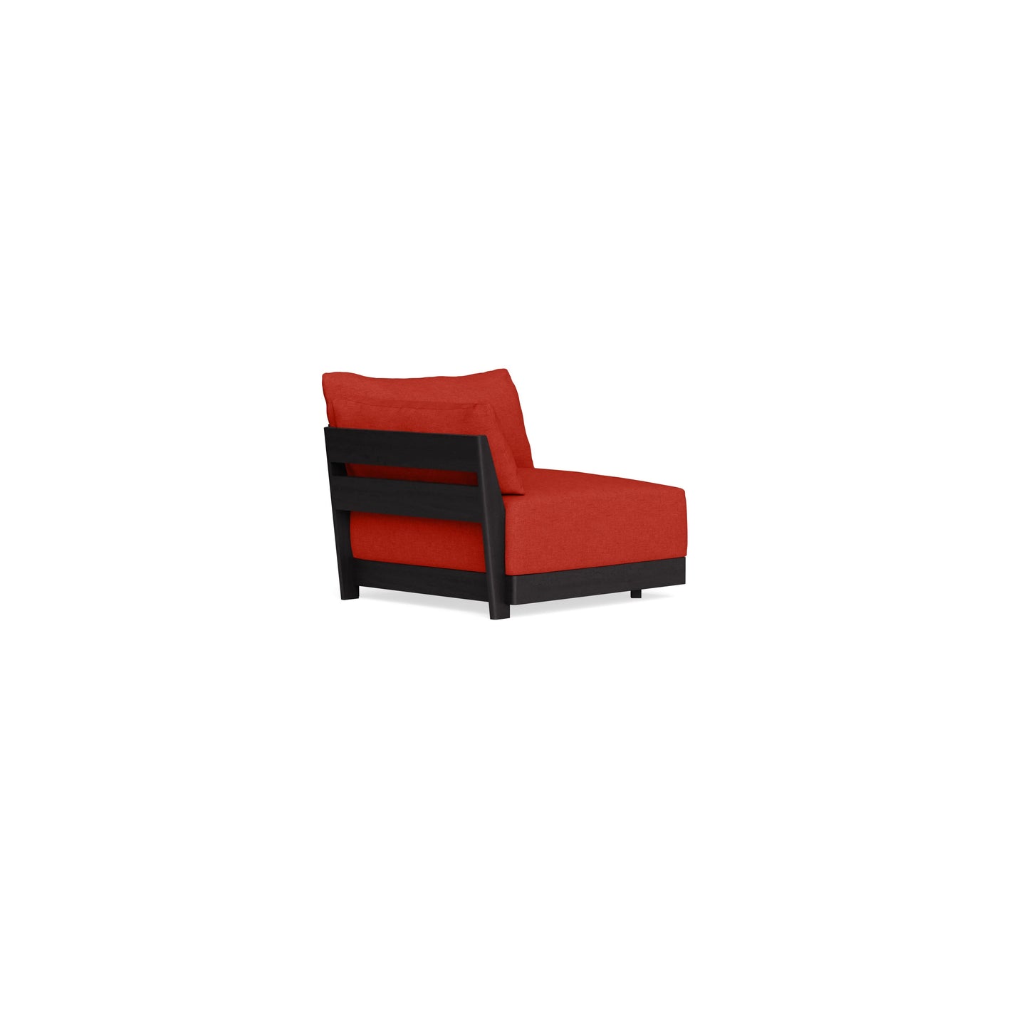 Modular Bondi Black End Chair in Cayenne | Memory Foam Blend