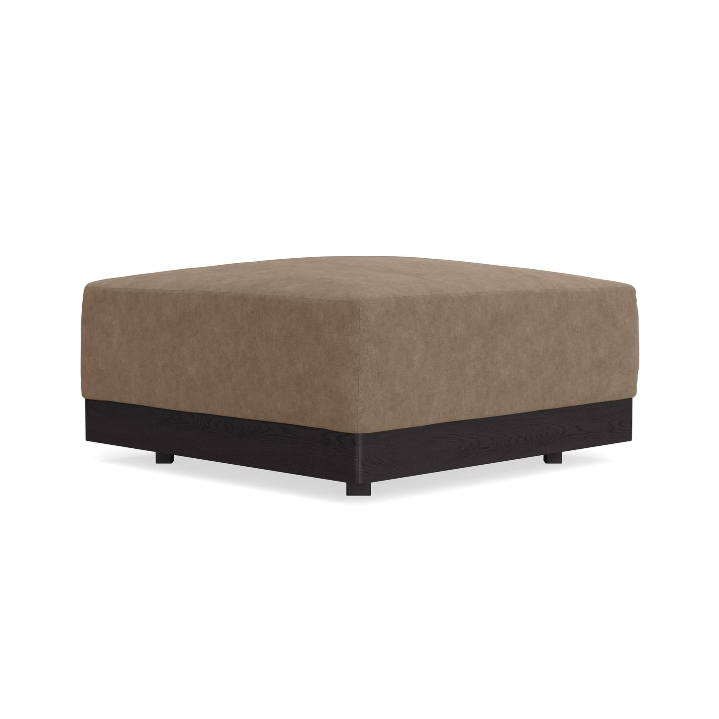 Modular Bondi Black Ottoman in Coffee | Classic Blend