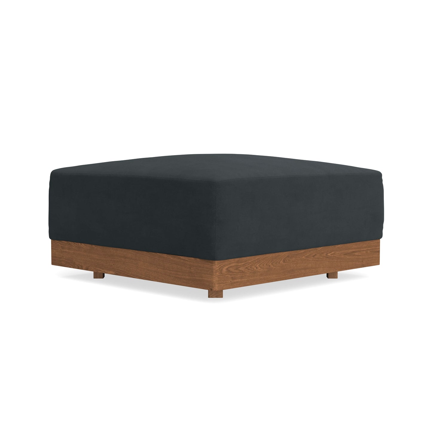 Modular Bondi Espresso Ottoman in Obsidian | Classic Blend