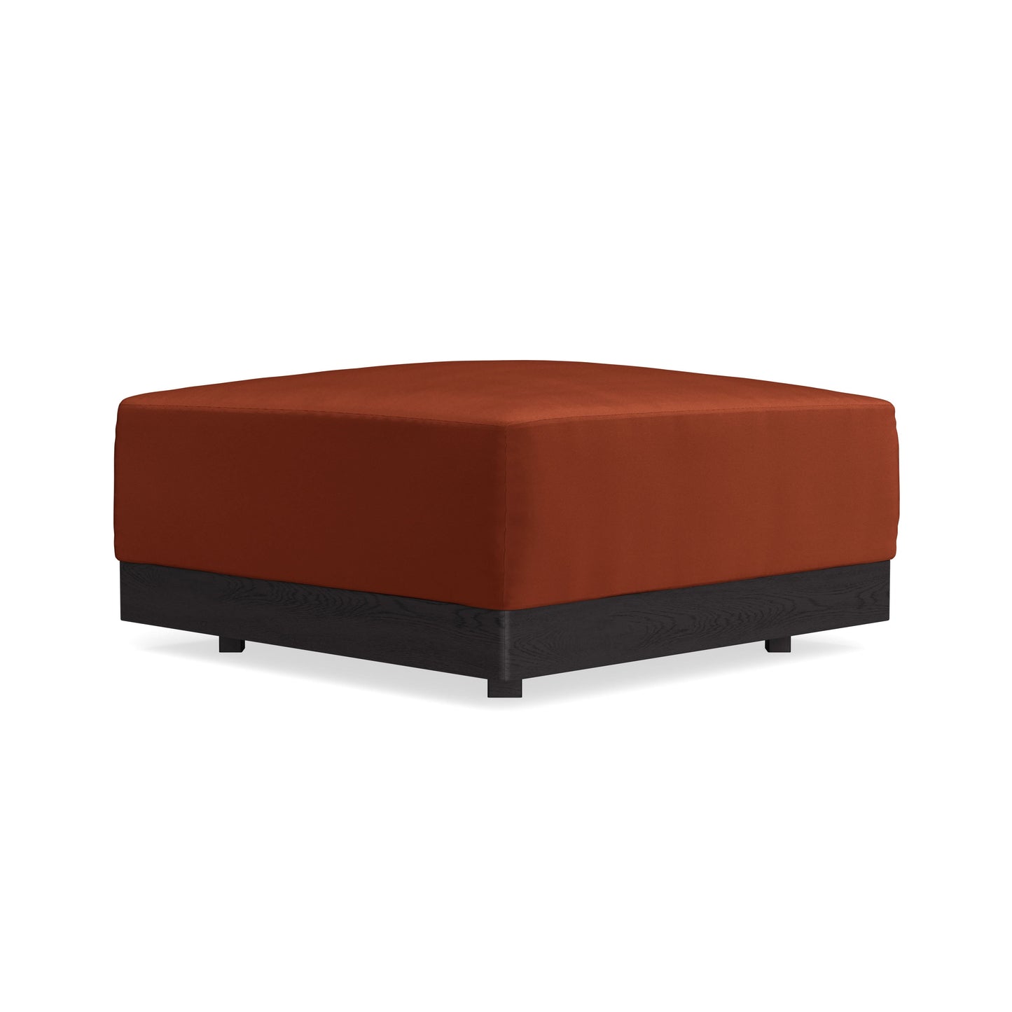 Modular Bondi Black Ottoman in Rust | Memory Foam Blend