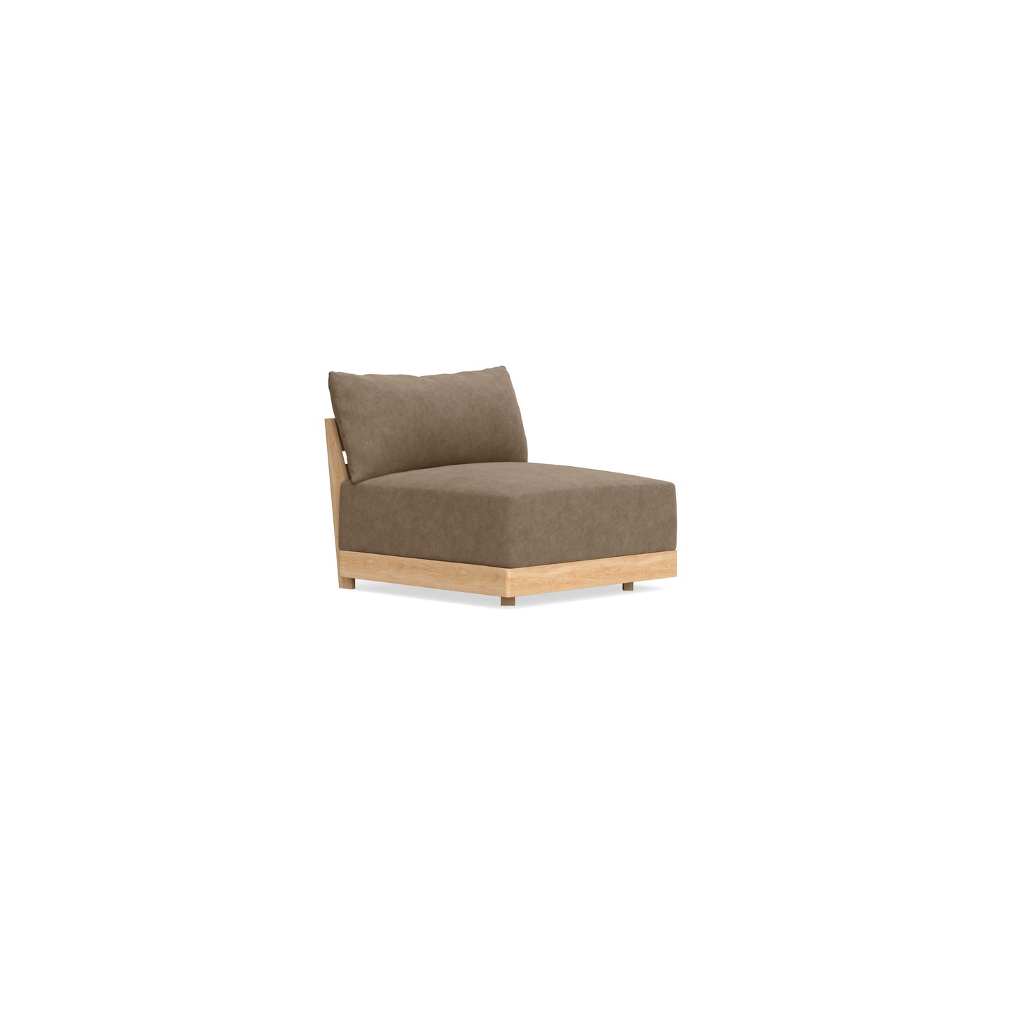 Slipcover Only - Modular Bondi Armless Chair in Coffee