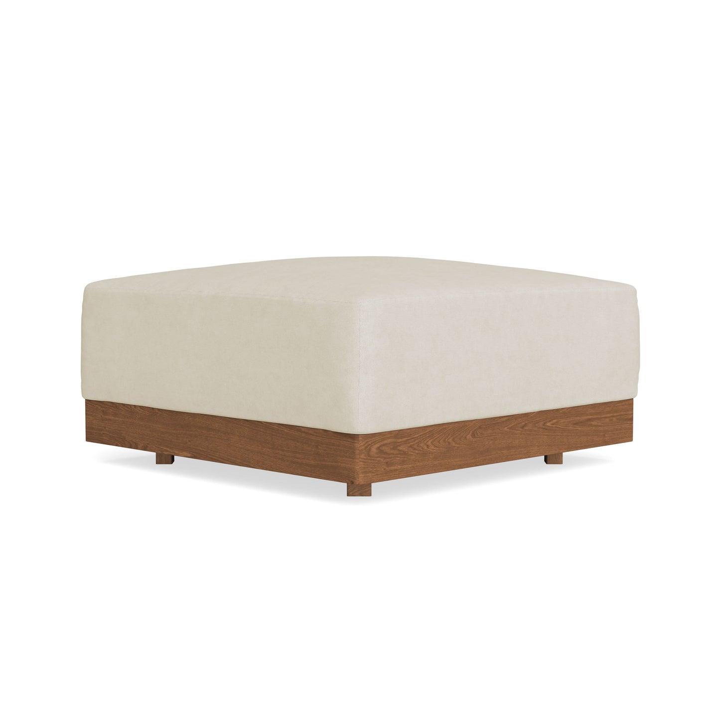 Modular Bondi Espresso Ottoman in Mascarpone | Classic Blend