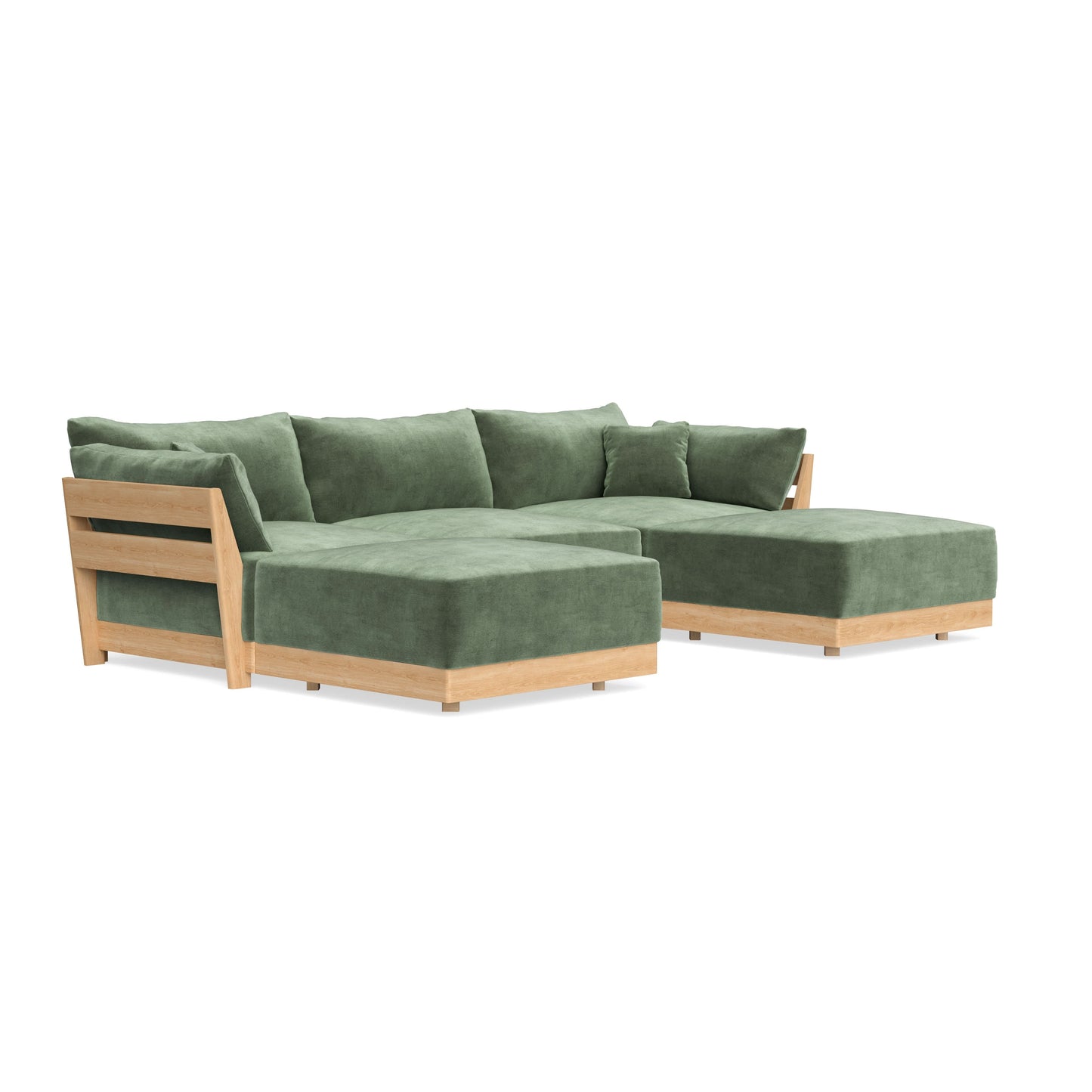 Slipcover Only - Modular Bondi 3-Seater U-Sectional in Rosemary
