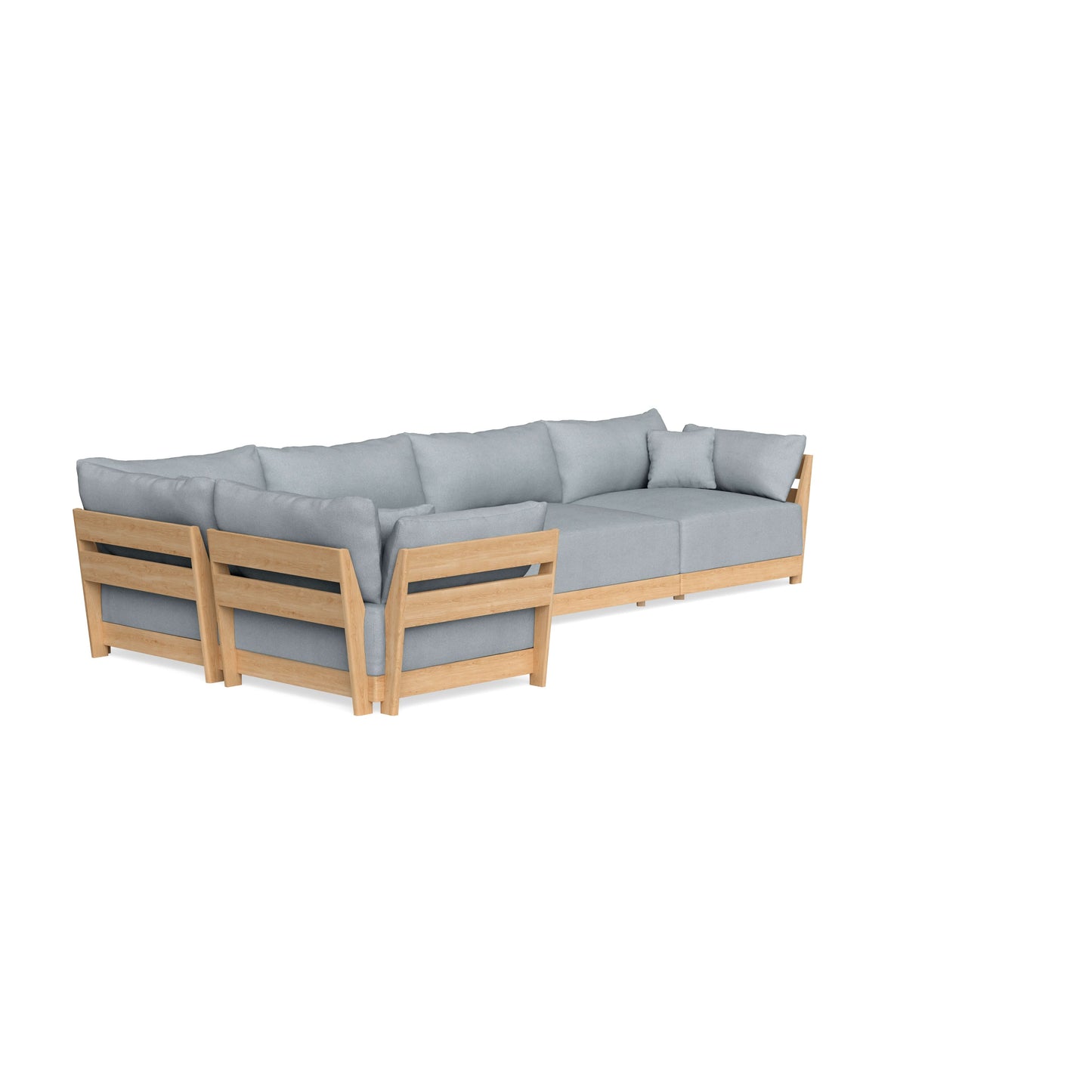 Slipcover Only - Modular Bondi 5-Seater L-Sectional in Ash