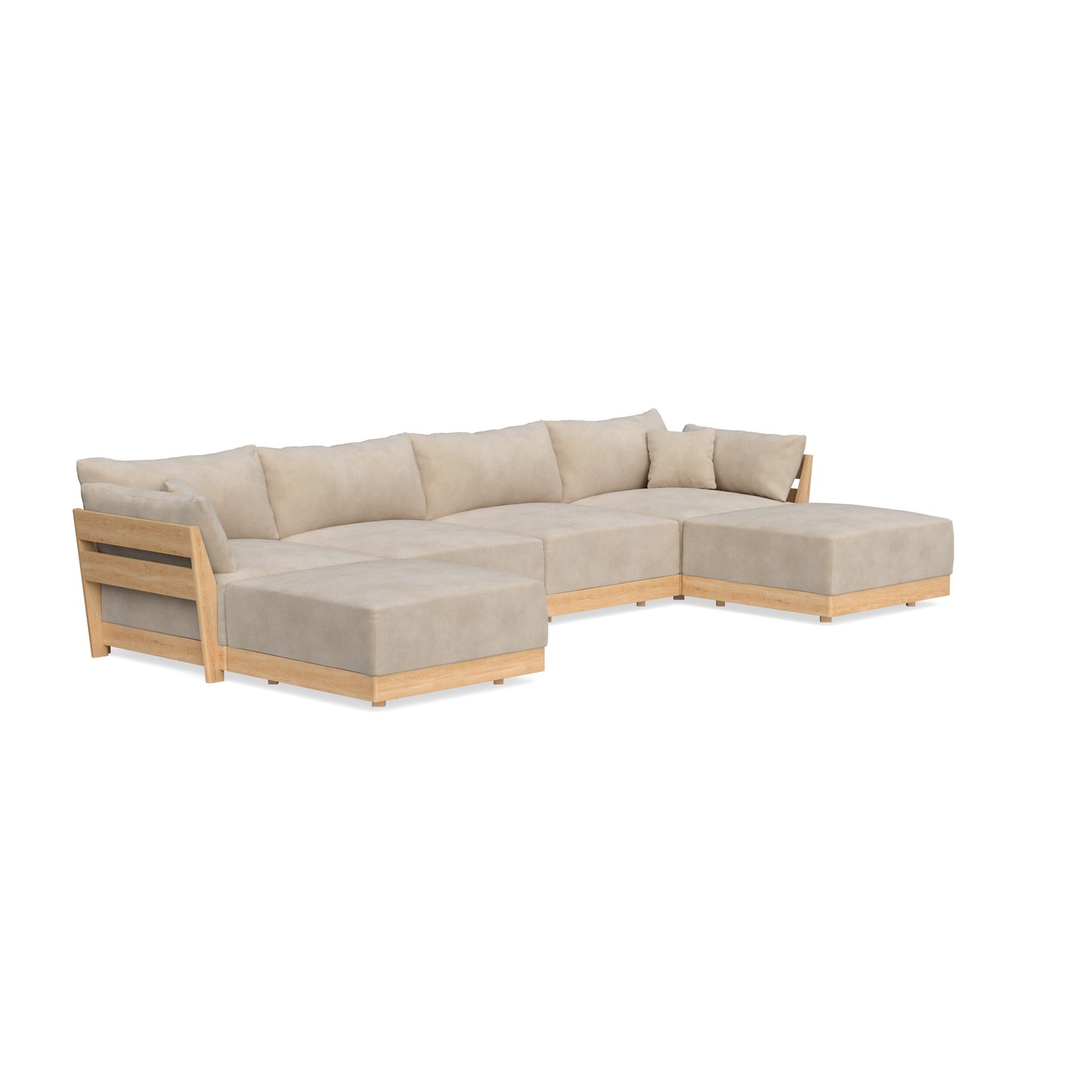 Slipcover Only - Modular Bondi 4-Seater U-Sectional in Oyster
