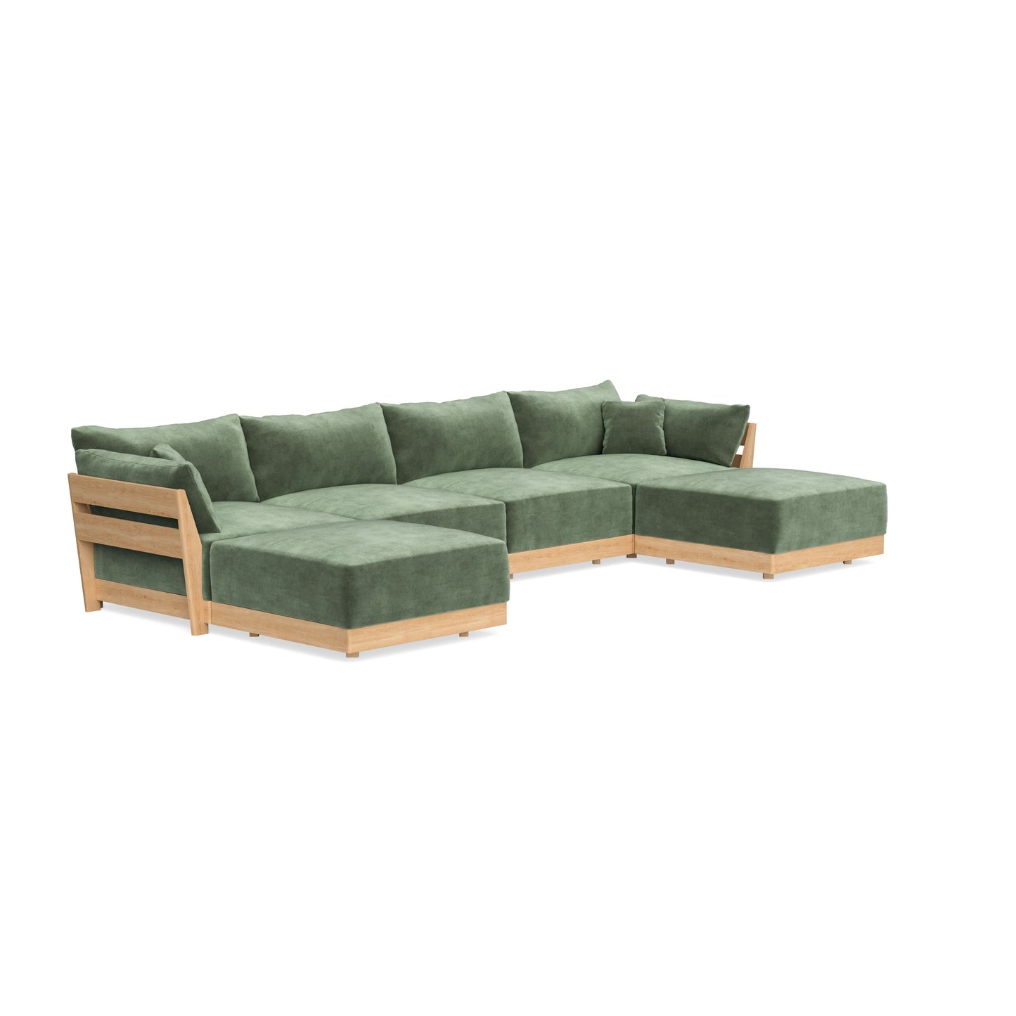 Slipcover Only - Modular Bondi 4-Seater U-Sectional in Rosemary